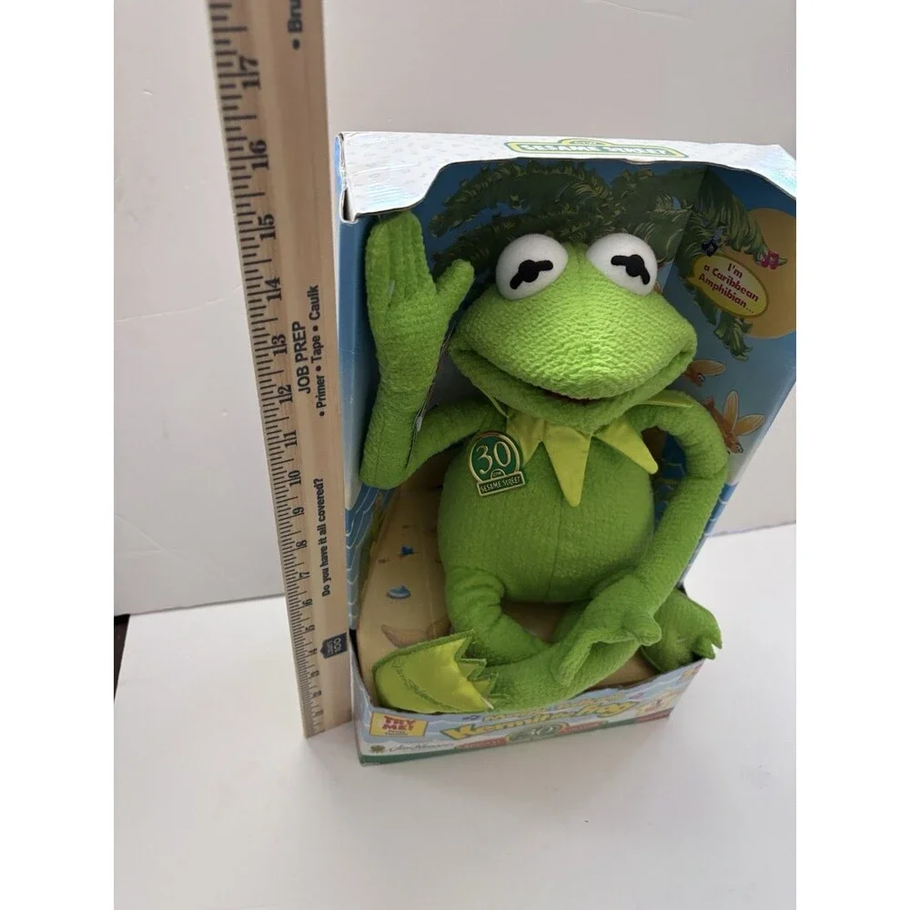 Vintage 1999 Magic Talking Kermit The Frog Sesame Street 30th Anniversary  Talks